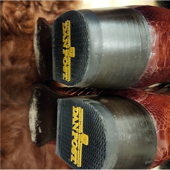 Dan Post Men’s Exotic Ostrich Leg Western Boots – Size 9D - Picture 5 of 7